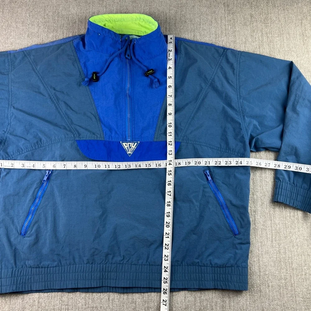 Vintage Pacific Coast Highway Windbreaker Anorak Jacket Mens Large 90s Beach